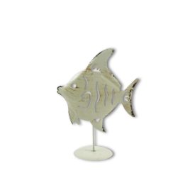 Fém Halacska Dekoráció - Fehér