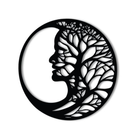 Női arc fali dekoráció