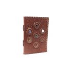 Bőrkötésű Notesz Chakra Kövekkel
