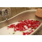 Szappanvirág csokor piros rózsa és szegfű