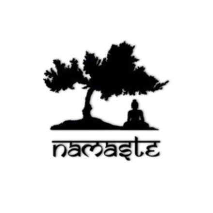 Meditáló Buddha Fali Dekoráció "Namaste" Felirattal 