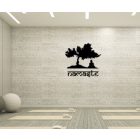 Meditáló Buddha Fali Dekoráció "Namaste" Felirattal 