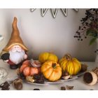 Őszi Dísztök Dekoráció Narancs-Fehér