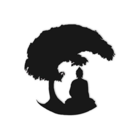 Meditáló Buddha Fa Alatt Fali Dekoráció