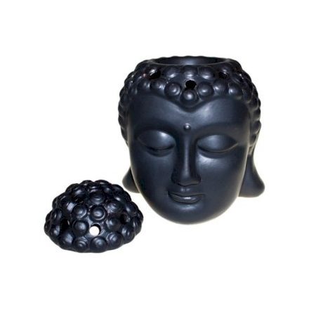 Buddha fej aromamécses fekete