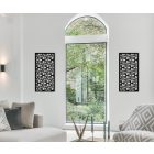 Virágmintás lézervágott fali dekoráció