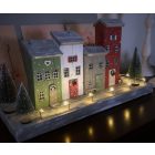 Karácsonyi Falu Led Világítással 4 db-os