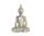 Ülő Buddha Figura Ezüst-Arany