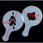 KÁVÉ díszítősablon