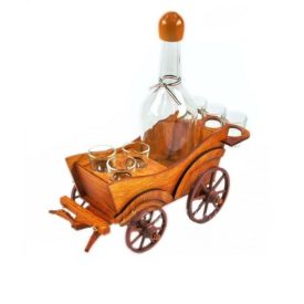 Pálinkatartó hintó szett