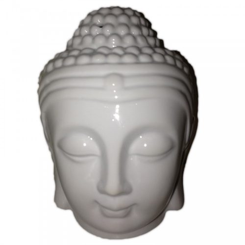 Buddha fej aromalámpa fehér
