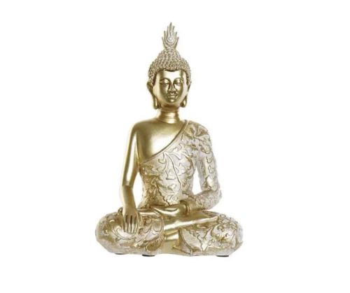 Ülő Buddha Figura Arany-Ezüst