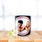 Egyedi Valentin Napi Bögre Fekete