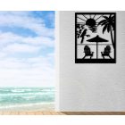 Tengerparti naplemente fali dekoráció