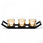 Asztali Fém Mécsestartó 3 gyertyatartós