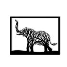 Elefánt Fali Dekoráció