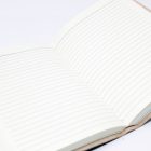 Bőr kötésű notesz Fekete Ónix díszítéssel, szíjjal