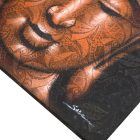 Buddha festmény - Réz Brokát Hatás