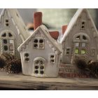 Mécsestartó porcelán házikó 12,5cm