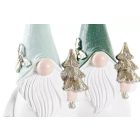 Manó műgyanta figura karácsonyfával sötétzöld