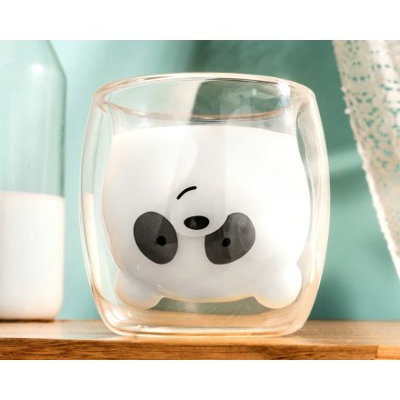 Duplafalú pandás pohár