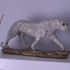 Párduc Figura műgyanta, tükör