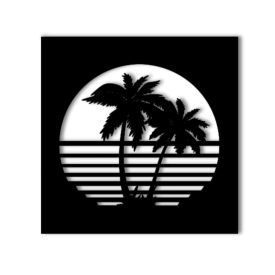 Beach - Lézervágott Fali dekoráció