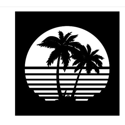 Beach - Lézervágott Fali dekoráció