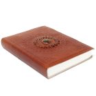 Bőr kötésű notesz Tigrisszem díszítéssel