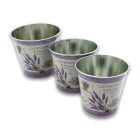 Fém Kaspó Szett Levendula