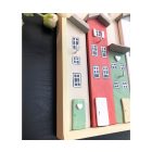 Fali Kulcstartó - Házak