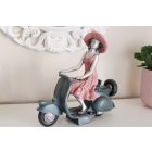 Dekorációs Figura, Lány motorral