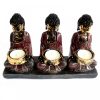 Mécsestartó - Antik Buddha - "A Három Hűséges"