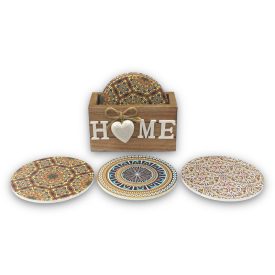 Fa Poháralátét "Home"