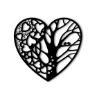Szív alakú fali dekoráció életfa motívummal