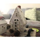 Mécsestartó porcelán házikó 14 cm