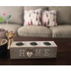 Mécsestartó "Home" Dekorációval