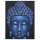 Buddha festmény - Kék Brokát Hatás