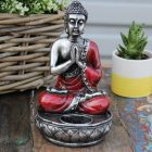 Buddha mécsestartó - Piros - Közepes