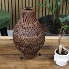 Rattan Asztali Lámpa - Sötétbarna
