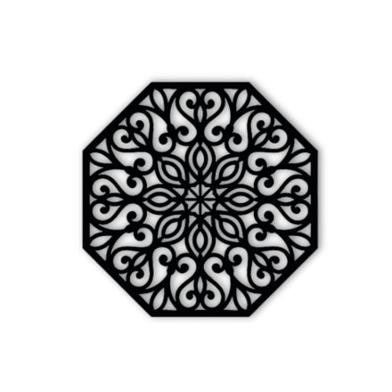 Nyolcszög Mandala Fali Dekoráció