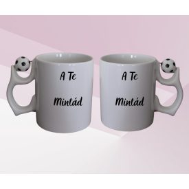 Egyedi Mintájú Fehér Football Bögre