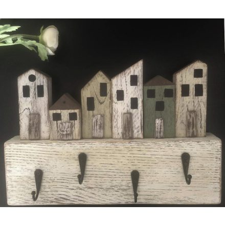 Kézműves Házikós Fali Kulcstartó