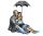 Szerelmespár Szobor Esernyővel, Ezüst