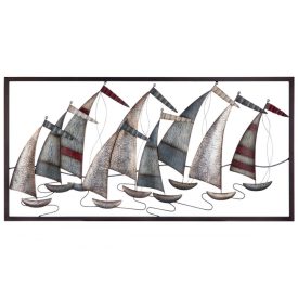 Fém Fali Dekoráció Vitorlás Regatta