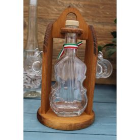 Pálinkás Szett Hegedű Formájú Üveggel