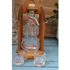 Pálinkás Szett Hegedű Formájú Üveggel
