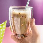 Duplafalú Glitteres Pohár