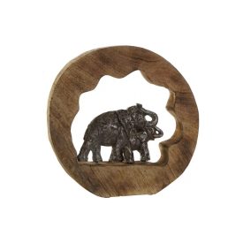 Elefánt Figura Mangó Aluminium 30X6,5X28cm