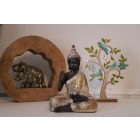 Elefánt Figura Mangó Aluminium 30X6,5X28cm